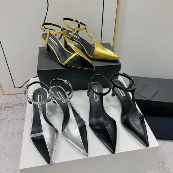 js 2023 new leather half pack pointy cat heels high heels luxury design women sandals, Black
js 2023 new leather half pack pointy cat heels high heels luxury design women sandals, Black