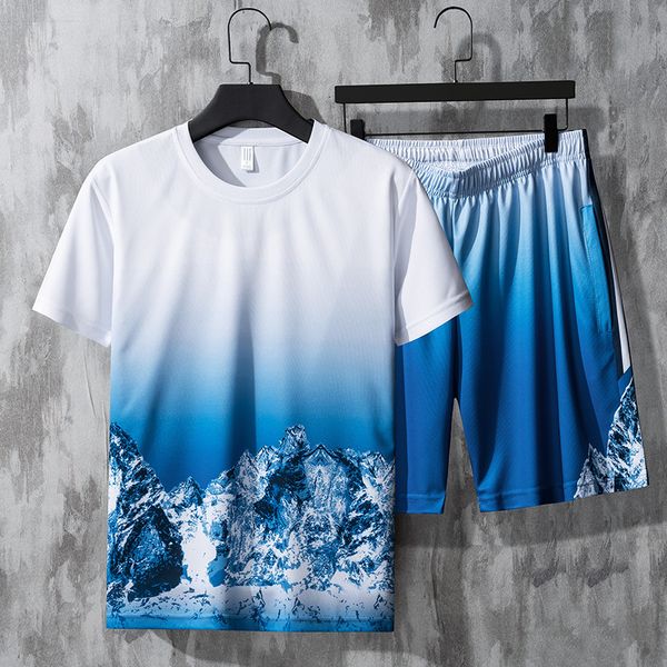 men's tracksuits summer ice silk short sleeve set mens harajuku printing snow moutain sports suit fashion two piece set men gradient su, Gray
men's tracksuits summer ice silk short sleeve set mens harajuku printing snow moutain sports suit fashion two piece set men gradient su, Gray