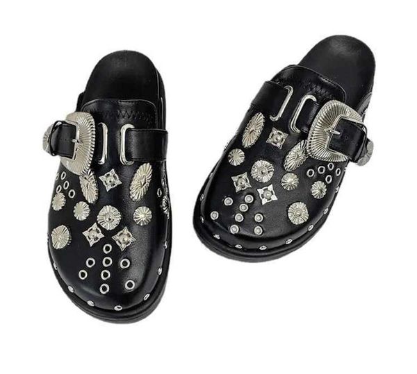 sandal summer women slippers platform rivets punk rock leather mules creative metal fittings casual party shoes female outdoor slides 230302, Black
sandal summer women slippers platform rivets punk rock leather mules creative metal fittings casual party shoes female outdoor slides 230302, Black