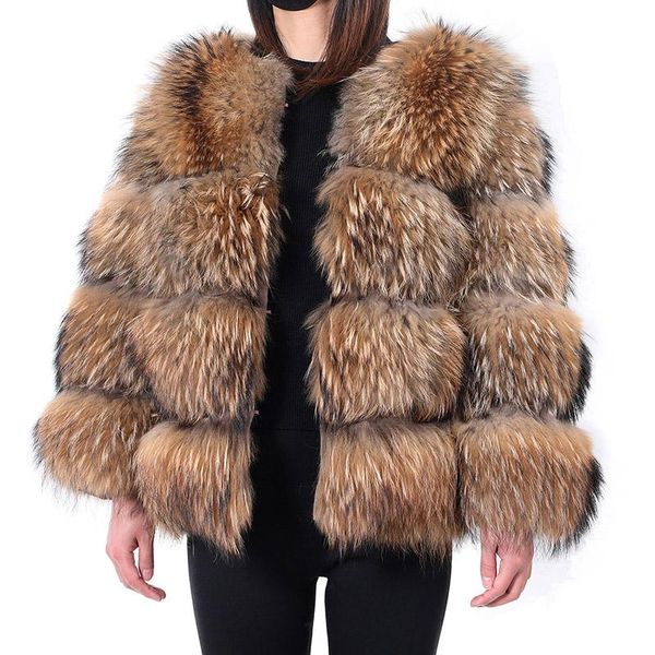 fur maomaokong 2022 natural real raccoon fur jackets coats super women's winter fashion luxury large size female clothing vests, Black
fur maomaokong 2022 natural real raccoon fur jackets coats super women's winter fashion luxury large size female clothing vests, Black