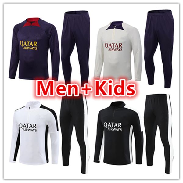 22 23 24 psgs mens and kids soccer tracksuit jerseys kit 2023 2024 tuta psgs mbappe men football training suit tracksuits jacket set chandal, Black
22 23 24 psgs mens and kids soccer tracksuit jerseys kit 2023 2024 tuta psgs mbappe men football training suit tracksuits jacket set chandal, Black