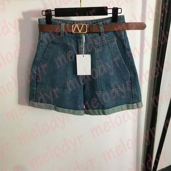 fashion high waist shorts summer short straight pants with belt metal letter brand denim shorts, White;black
fashion high waist shorts summer short straight pants with belt metal letter brand denim shorts, White;black