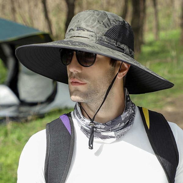outdoor hats 15cm large brim sun hat for men summer face neck protection breathable beach cap camouflage printing outdoor hiking fishing hat, Black;white
outdoor hats 15cm large brim sun hat for men summer face neck protection breathable beach cap camouflage printing outdoor hiking fishing hat, Black;white