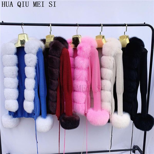 sweaters women knitted cardigans sweater add natural fox fur lady knitwears knitted crop cardigan real fox fur coat raccoon fur collar, White;black
sweaters women knitted cardigans sweater add natural fox fur lady knitwears knitted crop cardigan real fox fur coat raccoon fur collar, White;black