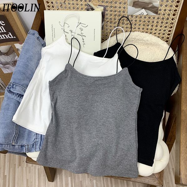 camisoles tanks itoolin cotton women camis with bra pad knitting spaghetti camisole cute crop backless for women sleeveless 230503, Black;white
camisoles tanks itoolin cotton women camis with bra pad knitting spaghetti camisole cute crop backless for women sleeveless 230503, Black;white
