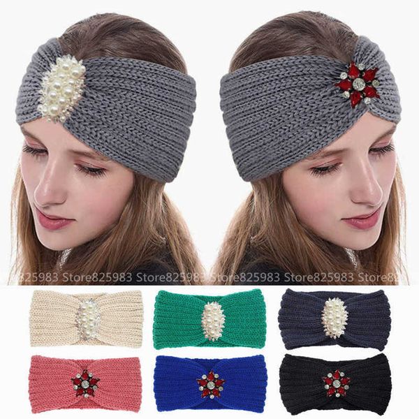 headbands women pearl rhinestone knitted headbands winter warm crochet wide hair bands head wrap elastic turban lady bandana accessories j23, Silver
headbands women pearl rhinestone knitted headbands winter warm crochet wide hair bands head wrap elastic turban lady bandana accessories j23, Silver