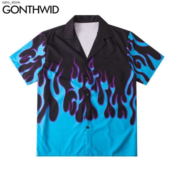 men's casual shirts gonthwid hawaiian beach shirts hip hop fire flame casual button shirt mens summer fashion short sleeve holiday part, White;black
men's casual shirts gonthwid hawaiian beach shirts hip hop fire flame casual button shirt mens summer fashion short sleeve holiday part, White;black