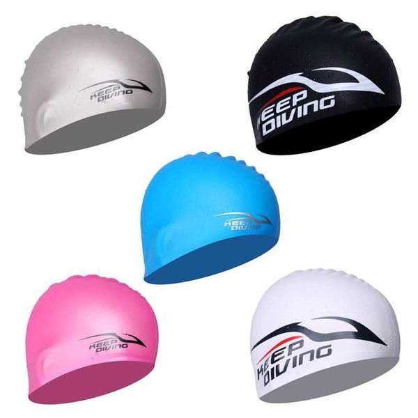 swimming caps women men waterproof flexible silicone 3d pool hat hair for protection swim pool swimming cap for head cover for adults j23050
swimming caps women men waterproof flexible silicone 3d pool hat hair for protection swim pool swimming cap for head cover for adults j23050