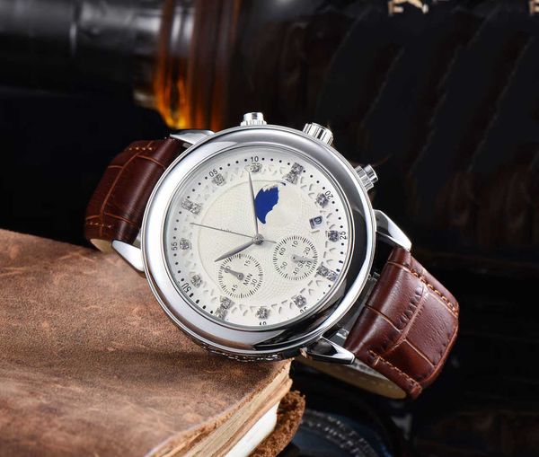 men designer watches luxury fashion mens leather watch band quartz movement clock gold silver leisure wrist watch, Slivery;black
men designer watches luxury fashion mens leather watch band quartz movement clock gold silver leisure wrist watch, Slivery;black