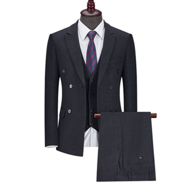 men's suits blazers 3 pcs set blazers jacket pants / fashion men casual business stripe plaid groom wedding double breasted dress suit, White;black
men's suits blazers 3 pcs set blazers jacket pants / fashion men casual business stripe plaid groom wedding double breasted dress suit, White;black