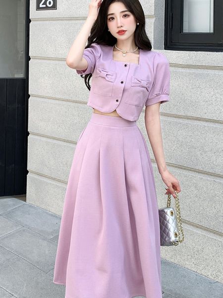 two piece dress french vintage small fragrant two piece set women puff sleeve shirt crop long skirt suits korean sweet summer 2 piece sets 2, White
two piece dress french vintage small fragrant two piece set women puff sleeve shirt crop long skirt suits korean sweet summer 2 piece sets 2, White