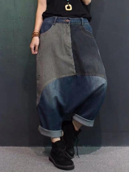 jeans women loose patchwork denim pants jeans ladies striped denim truosers female 2022 loose pants, Blue
jeans women loose patchwork denim pants jeans ladies striped denim truosers female 2022 loose pants, Blue