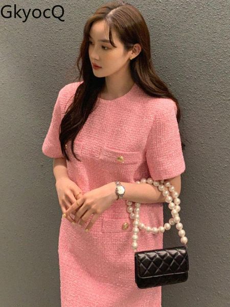 dresses short sleeve dresses woman oneck pockets tweed summer short dress 2022 new fashion ladies solid clothing outwear for female, Black;gray
dresses short sleeve dresses woman oneck pockets tweed summer short dress 2022 new fashion ladies solid clothing outwear for female, Black;gray