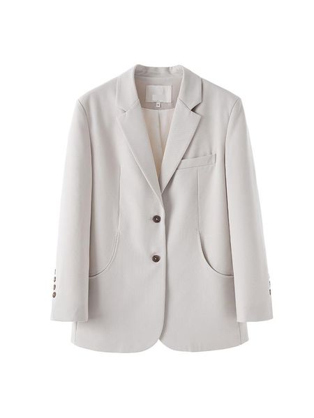 pants 2022 autumn new blazer jackets for women temperament simple lapel longsleeved blazers loose casual single breasted suit jacket, White
pants 2022 autumn new blazer jackets for women temperament simple lapel longsleeved blazers loose casual single breasted suit jacket, White