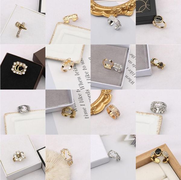 fashion designer brand letter band rings men women gold plating sier plated ring lovers wedding party jewelry, Silver
fashion designer brand letter band rings men women gold plating sier plated ring lovers wedding party jewelry, Silver