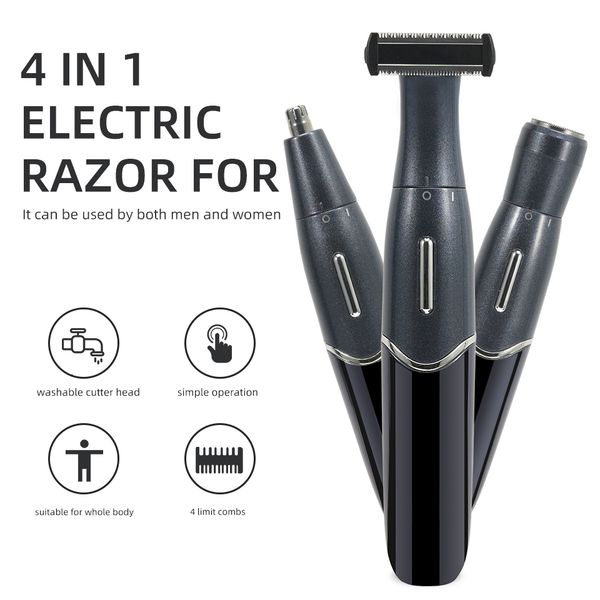 epilator 4 in 1 electric hair remover rechargeable men's shaver nose hair trimmer eyebrow shaper armpit bikini trimmer intimate epilato
epilator 4 in 1 electric hair remover rechargeable men's shaver nose hair trimmer eyebrow shaper armpit bikini trimmer intimate epilato