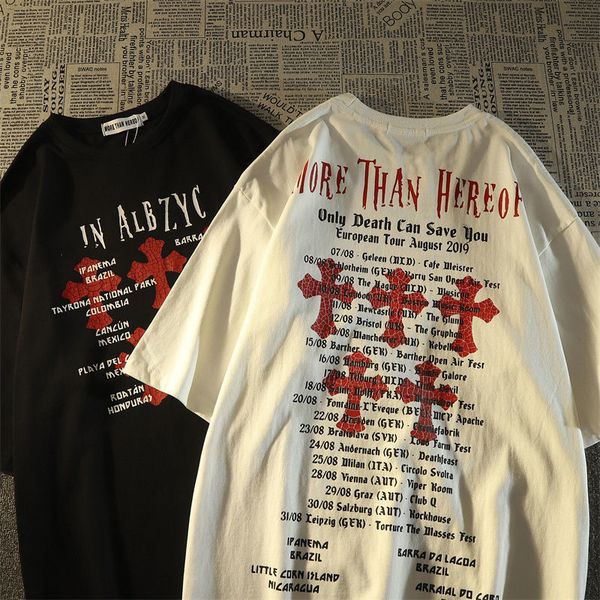 mens tshirts summer american retro cotton short sleeved men women round neck t shirt loose couple wild casual ins y2k woman tshirts 230503, White;black
mens tshirts summer american retro cotton short sleeved men women round neck t shirt loose couple wild casual ins y2k woman tshirts 230503, White;black