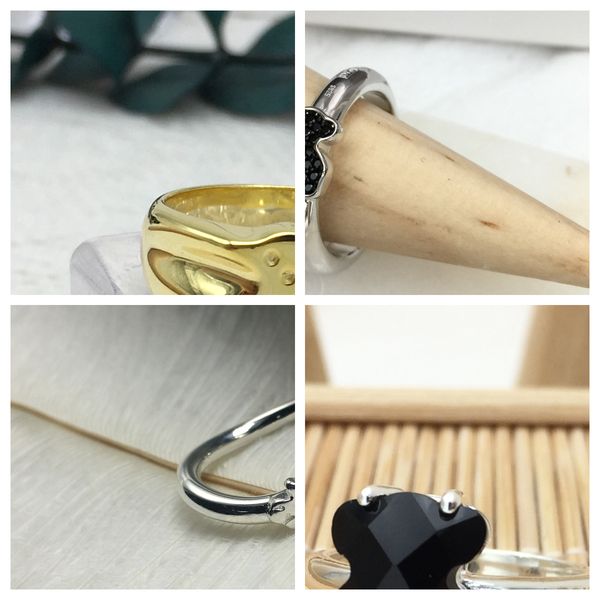 2023 vintage generous sweet new brass tuscan spanish cute bear ring ring women's exquisite chic luxury jewelry show on gift box, Silver
2023 vintage generous sweet new brass tuscan spanish cute bear ring ring women's exquisite chic luxury jewelry show on gift box, Silver
