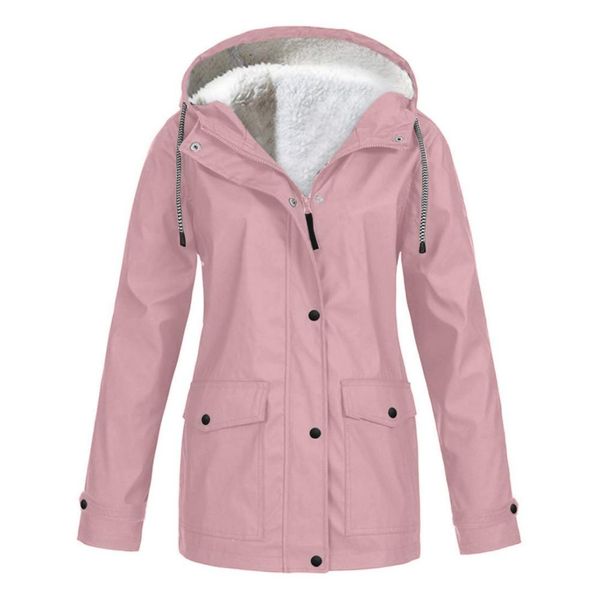 jackets women's autumn winter plus velvet outdoor jacket windproof waterproof mountaineering hooded coat, Black;brown
jackets women's autumn winter plus velvet outdoor jacket windproof waterproof mountaineering hooded coat, Black;brown