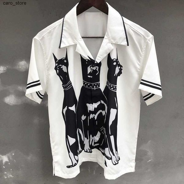men's casual shirts animal dog print pattern short sleeve casual men shirt white vintage shirt streetwear summer camisa fashion masculi, White;black
men's casual shirts animal dog print pattern short sleeve casual men shirt white vintage shirt streetwear summer camisa fashion masculi, White;black