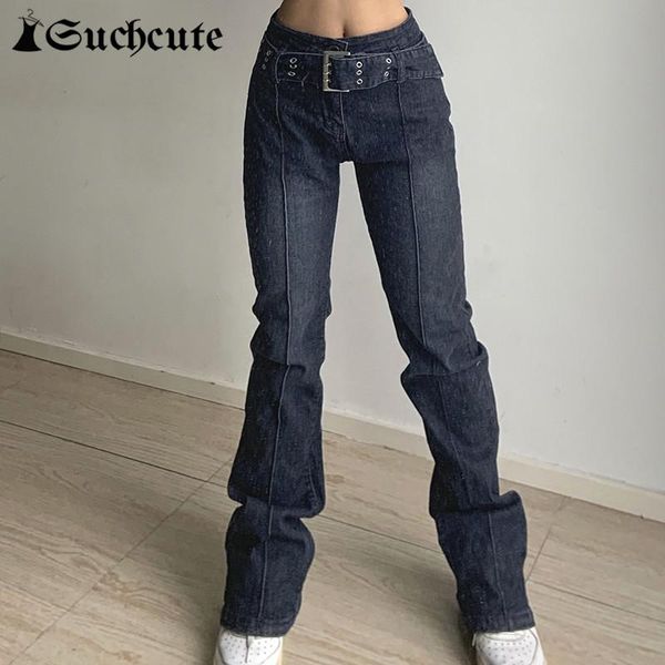 jeans suchcute kobiety jeansy rozkloszowane z paskiem vintage casual wysokiej talii estetyczne mody kobiece proste spodnie harajuku, Blue
jeans suchcute kobiety jeansy rozkloszowane z paskiem vintage casual wysokiej talii estetyczne mody kobiece proste spodnie harajuku, Blue