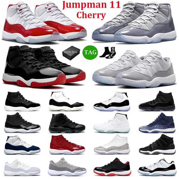 with box jumpman 11 basketball shoes men women 11s cherry cement grey bred cool grey 25th anniversary concord dmp mens trainers sport sneake
with box jumpman 11 basketball shoes men women 11s cherry cement grey bred cool grey 25th anniversary concord dmp mens trainers sport sneake