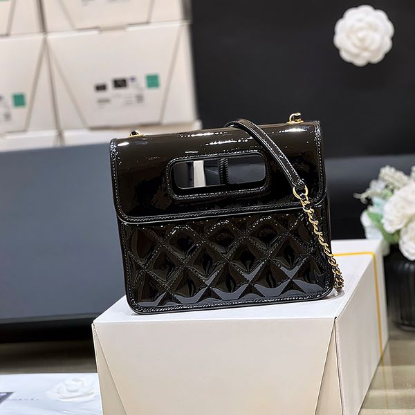 10a mirror quality designer flap bag patent calfskin chain bag 10a mirror quality evening bags 20cm with box c039
10a mirror quality designer flap bag patent calfskin chain bag 10a mirror quality evening bags 20cm with box c039