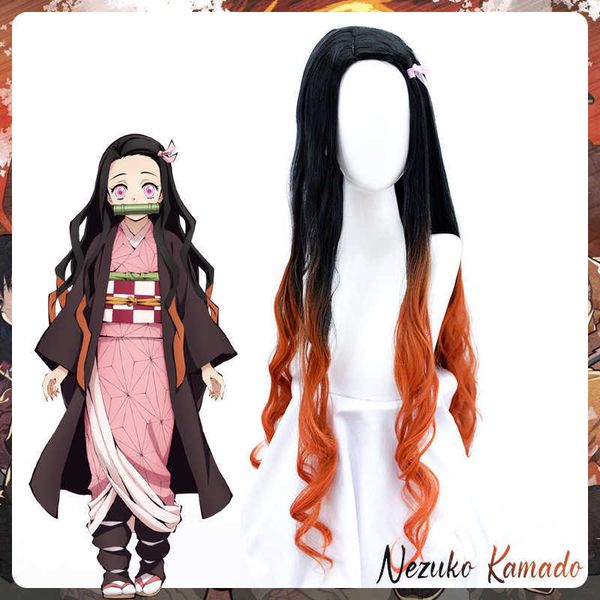 cosplay wigs 100cm synthetic wig nezuko kimetsu no yaiba demon slayer cosplay wigs for women ombre hair black orange wavy curly j230427
cosplay wigs 100cm synthetic wig nezuko kimetsu no yaiba demon slayer cosplay wigs for women ombre hair black orange wavy curly j230427