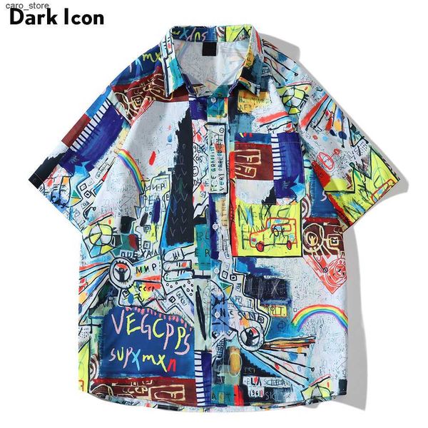 men's casual shirts graffiti hawaiian shirt men 2022 summer thin material men's shirts j230502, White;black
men's casual shirts graffiti hawaiian shirt men 2022 summer thin material men's shirts j230502, White;black