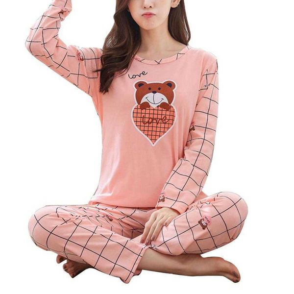 women's sleep lounge casual women cartoon animal print o neck long pants pajamas comfortable sleepwear set pajama sets 2021 p230408
women's sleep lounge casual women cartoon animal print o neck long pants pajamas comfortable sleepwear set pajama sets 2021 p230408