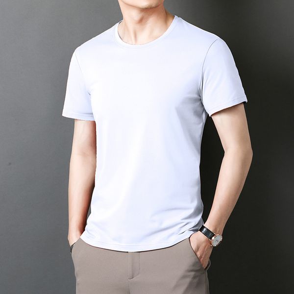 ice silk short sleeve t-shirt men's half sleeve solid color leggings fitness slim caring social clothes, White;black
ice silk short sleeve t-shirt men's half sleeve solid color leggings fitness slim caring social clothes, White;black