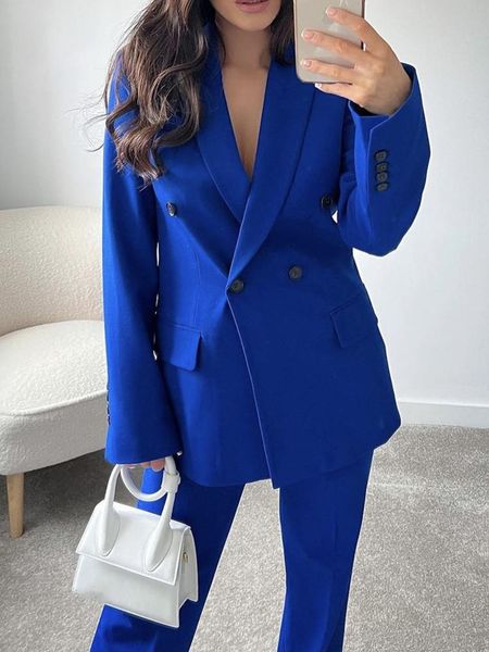 pants ptysic elegant women blue blazer jacket double breasted 2022 new button up office lady pockets chic outerwear, White
pants ptysic elegant women blue blazer jacket double breasted 2022 new button up office lady pockets chic outerwear, White