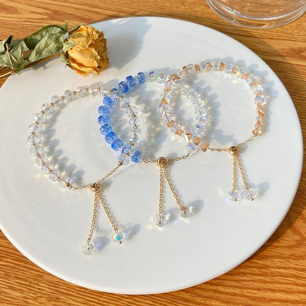 korean natural stone beaded bracelet for women fashion sweet colorful crystal beads adjustable bracelets party birthday jewelry, Golden;silver
korean natural stone beaded bracelet for women fashion sweet colorful crystal beads adjustable bracelets party birthday jewelry, Golden;silver