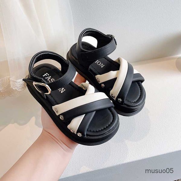 color matching girl child sandals for kids girls children's shoes from 2 to 5 thick bottom cross versatile boys sandal, Black;red
color matching girl child sandals for kids girls children's shoes from 2 to 5 thick bottom cross versatile boys sandal, Black;red