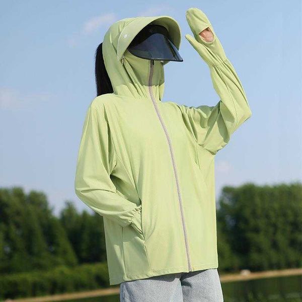 sun protection clothing womens jackets summer thin uv ice silk breathable plus, Black;brown
sun protection clothing womens jackets summer thin uv ice silk breathable plus, Black;brown
