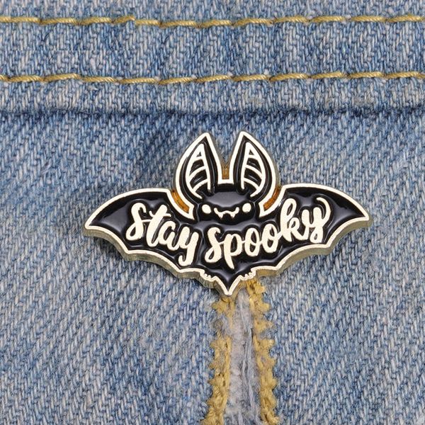 stay spooky enamel pins custom black bat brooches lapel badges punk dark gothic jewelry gift for friends, Blue
stay spooky enamel pins custom black bat brooches lapel badges punk dark gothic jewelry gift for friends, Blue