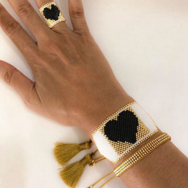 chain go2boho miyuki bracelets mexican heart bracelet women friends valentine's gift jewelry fashion handmade japanese bead pulseras 23, Black
chain go2boho miyuki bracelets mexican heart bracelet women friends valentine's gift jewelry fashion handmade japanese bead pulseras 23, Black