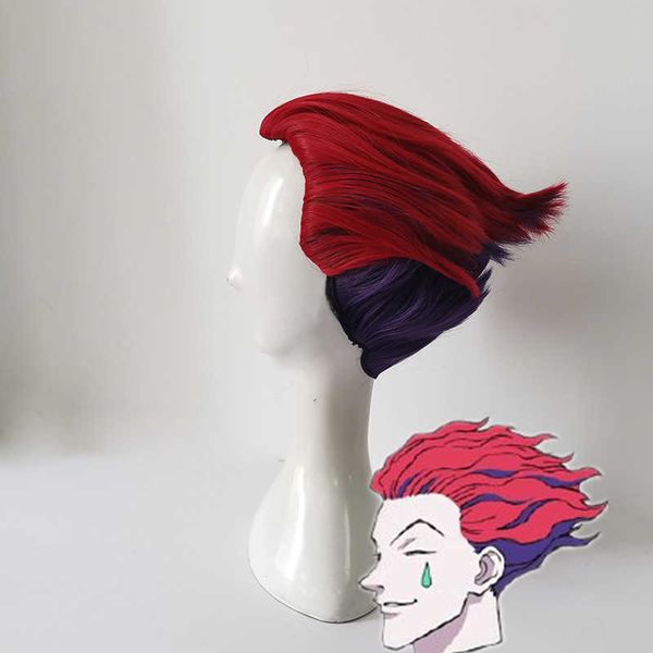 cosplay wigs hisoka - anime hunter x hunter red purple heat resistant synthetic short hair wig halloween party wig cap j230427, Black
cosplay wigs hisoka - anime hunter x hunter red purple heat resistant synthetic short hair wig halloween party wig cap j230427, Black