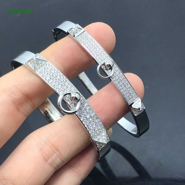 hemres designer bracelet gollier de chien men's and women's bracelet s925 sterling silver 18k gold plated diamond couple style kf9, Black
hemres designer bracelet gollier de chien men's and women's bracelet s925 sterling silver 18k gold plated diamond couple style kf9, Black