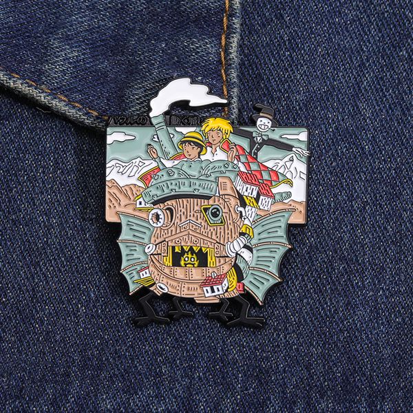 howl sophie enamel pins custom castle brooches lapel badges cartoon calcifer movie jewelry gift for kids friends, Blue
howl sophie enamel pins custom castle brooches lapel badges cartoon calcifer movie jewelry gift for kids friends, Blue