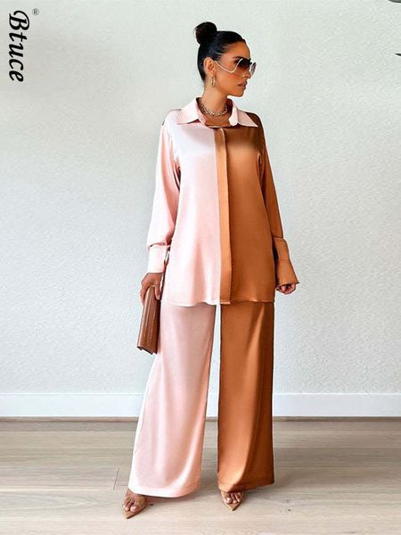 pants women long sleeve trousers 2piece sets colorblock lapel shirt wide leg pants female suits spring autumn casual loose outifts, White
pants women long sleeve trousers 2piece sets colorblock lapel shirt wide leg pants female suits spring autumn casual loose outifts, White