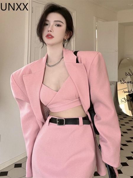 pants unxx sweet pink blazer skirt set girl suit coat +camisole+ mini skirt suit female 3 piece set women summer fall new, White
pants unxx sweet pink blazer skirt set girl suit coat +camisole+ mini skirt suit female 3 piece set women summer fall new, White