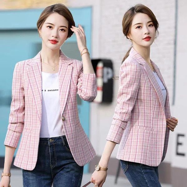 pants plaid blazer women jacket 2022 new spring autumn clothes single button longsleeved suit elegant ladies coats oversize 5xl, White
pants plaid blazer women jacket 2022 new spring autumn clothes single button longsleeved suit elegant ladies coats oversize 5xl, White