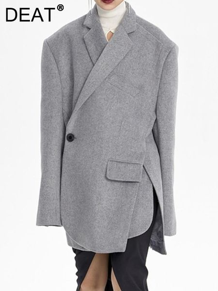 pants deat fashion women's woolen blazer single button dislocation design silhouette long sleeve suit jackets autumn 2023 new 17a1558h, White
pants deat fashion women's woolen blazer single button dislocation design silhouette long sleeve suit jackets autumn 2023 new 17a1558h, White