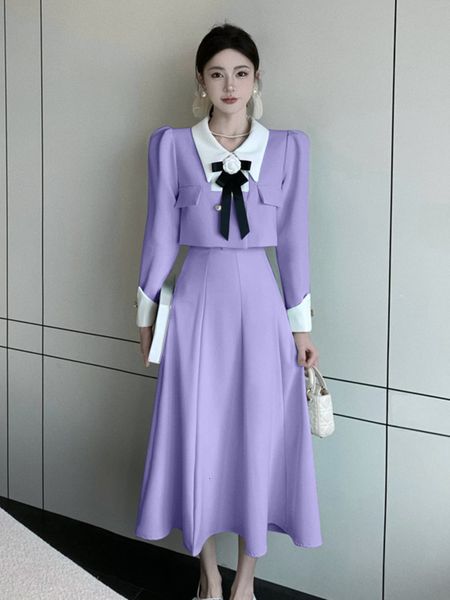 two piece dress luxury small fragrance two piece set women blazer coat crop long skirt suits spring korean sweet 2 piece set 230503, White
two piece dress luxury small fragrance two piece set women blazer coat crop long skirt suits spring korean sweet 2 piece set 230503, White