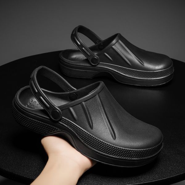 slippers summer eva chef shoes nurse doctor garden size 35 fashion clogs luxery waterproof 230503, Black
slippers summer eva chef shoes nurse doctor garden size 35 fashion clogs luxery waterproof 230503, Black