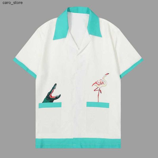 men's casual shirts 2023men animal print color contrast print shirt short sleeve casual shirt streetwear camisa fashion masculina shirt, White;black
men's casual shirts 2023men animal print color contrast print shirt short sleeve casual shirt streetwear camisa fashion masculina shirt, White;black