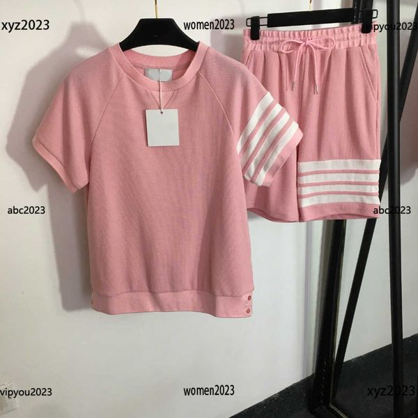 designer tracksuits summer suit women sets size s-l 2pcs striped design short sleeved t-shirt and elastic waist casual shorts may02, Gray
designer tracksuits summer suit women sets size s-l 2pcs striped design short sleeved t-shirt and elastic waist casual shorts may02, Gray