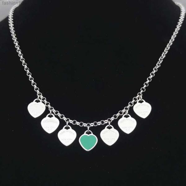 couple necklace women seven heart stainless steel blue green pink red pendant gifts for woman accessories wholesale, Silver
couple necklace women seven heart stainless steel blue green pink red pendant gifts for woman accessories wholesale, Silver