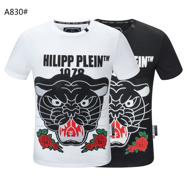 plein-plein t shirt mens metal letters embroidered european fashion streetwear trend round neck pullover 111, White;black
plein-plein t shirt mens metal letters embroidered european fashion streetwear trend round neck pullover 111, White;black